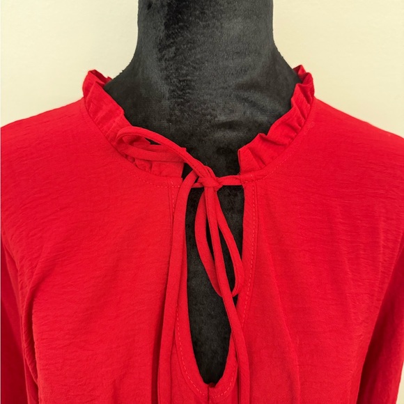 Long sleeve red blouse - Picture 4 of 5